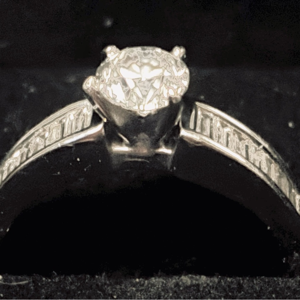 Kay Jewelers White Gold and Hand Picked Diamond Ring